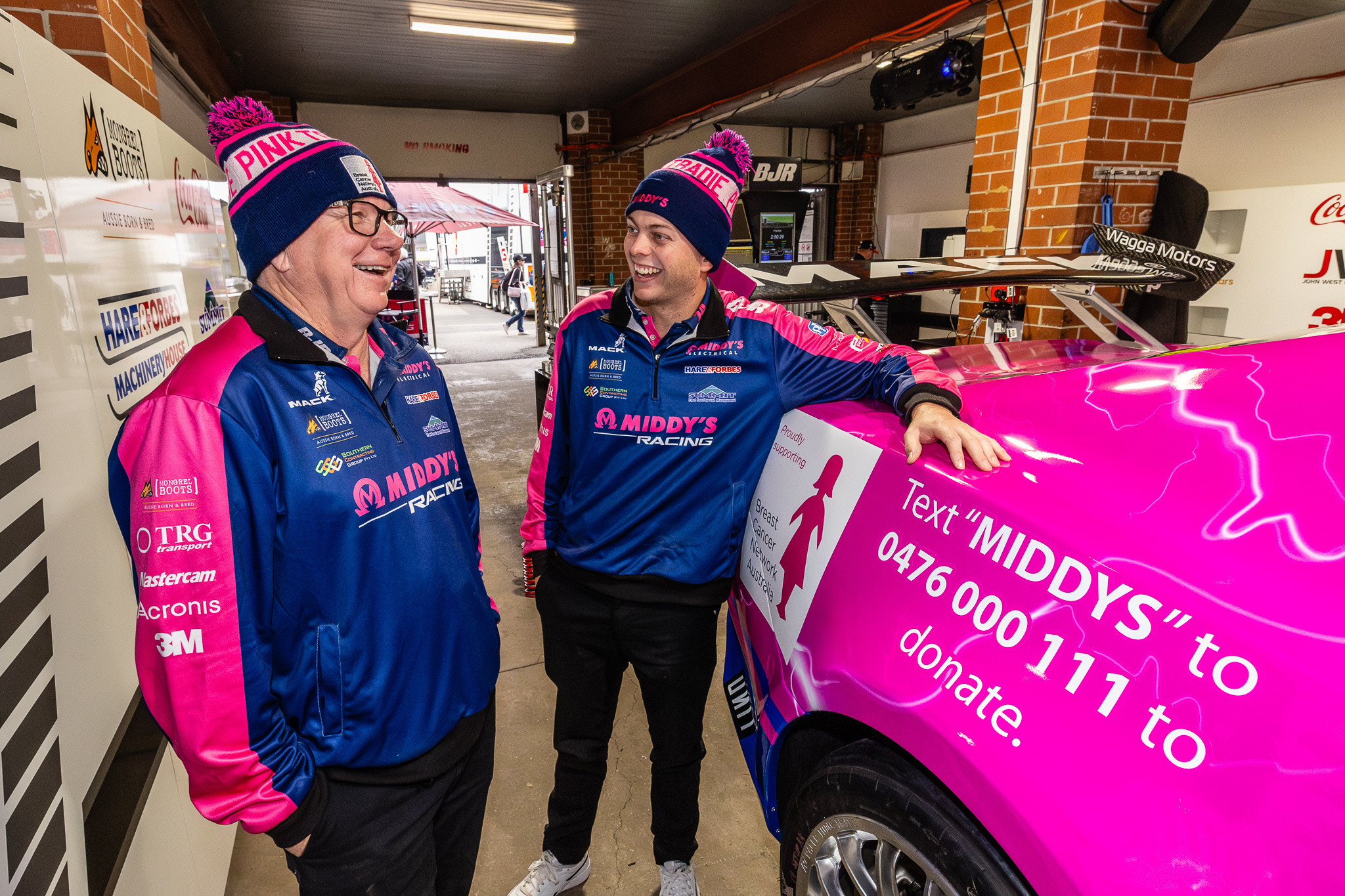 Middy’s Electrical and Brad Jones Racing turn pink for a cause in Sydney